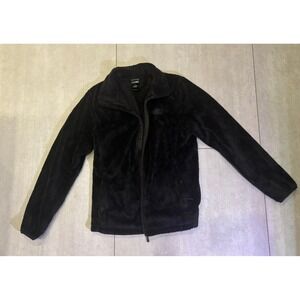The North Face Osito Fleece Jacket Womens Large Black Full Zip High Pile Soft